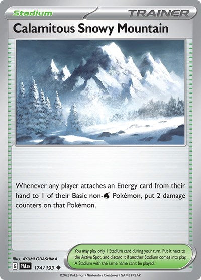 Scarlet & Violet Paldea Evolved - 174/193 Calamitous Snowy Mountain Uncommon