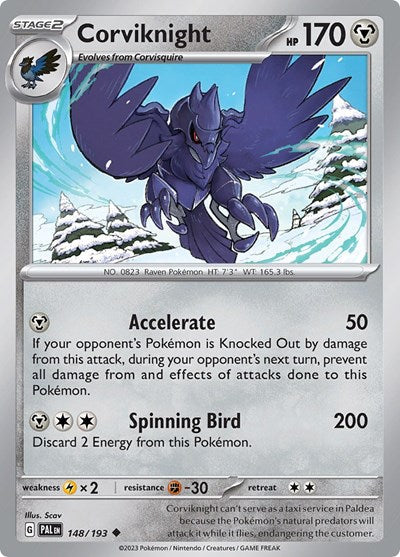 Scarlet & Violet Paldea Evolved - 148/193 Corviknight Uncommon