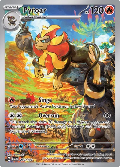 Scarlet & Violet Paldea Evolved - 200/193 Pyroar Illustration Rare