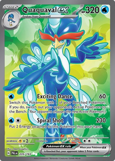 Scarlet & Violet Paldea Evolved - 235/193 Quaquaval ex Ultra Rare