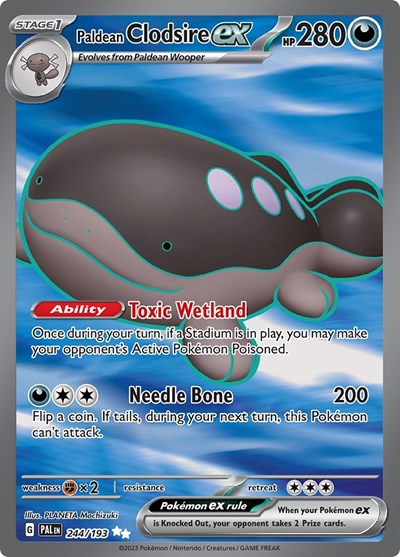 Scarlet & Violet Paldea Evolved - 244/193 Paldean Clodsire ex Ultra Rare
