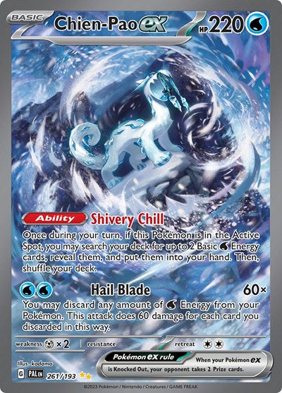 Scarlet & Violet Paldea Evolved - 261/193 Chien-Pao ex Special Illustration Rare