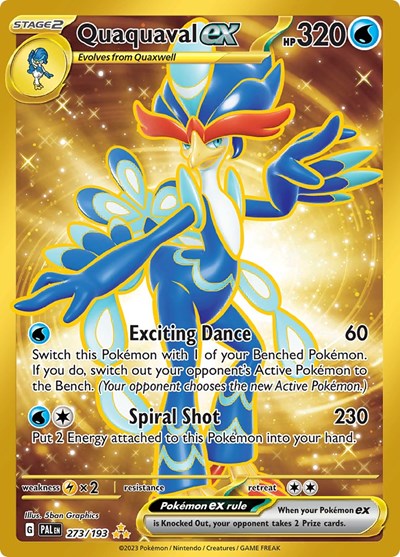 Scarlet & Violet Paldea Evolved - 273/193 Quaquaval ex Hyper Rare