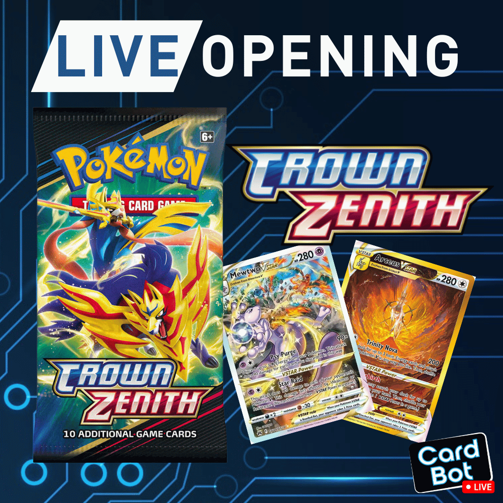 LIVE OPENING - Pokémon TCG Crown Zenith Booster Pack