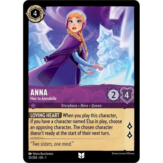Lorcana - The First Chapter - 035/204 Anna - Heir to Arendelle Uncommon