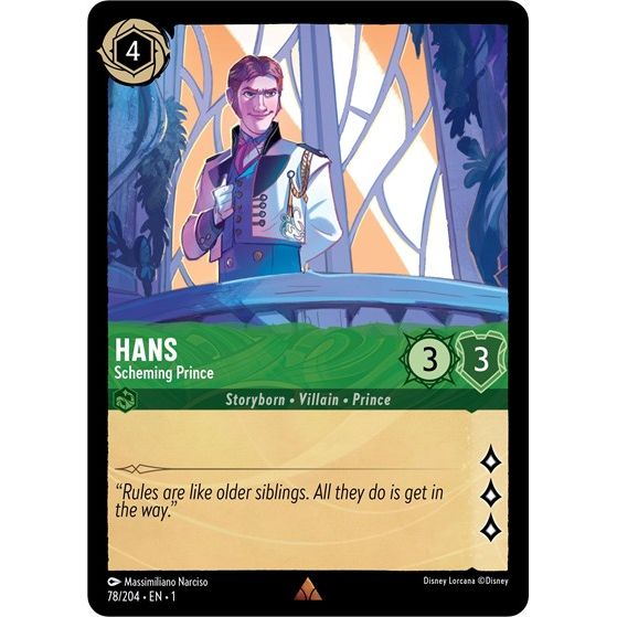 Lorcana - The First Chapter - 078/204 Hans - Scheming Prince Rare