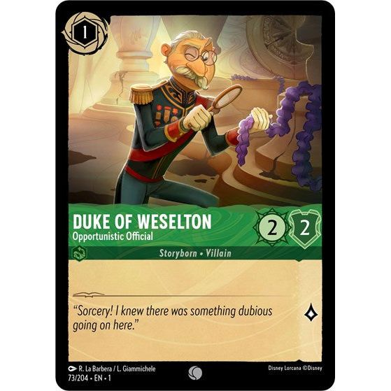 Lorcana - The First Chapter - 073/204 Duke of Weselton - Opportunistic Official Common