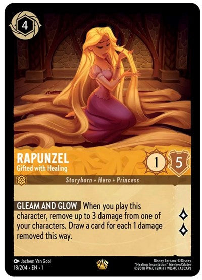 Lorcana - The First Chapter - 018/204 Rapunzel - Gifted with Healing Legendary