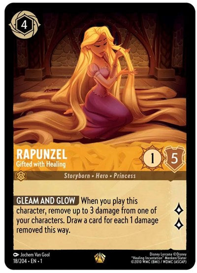 Lorcana - The First Chapter - 18/204 Rapunzel - Gifted with Healing Legendary
