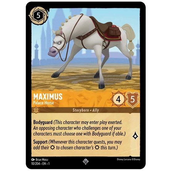 Lorcana - The First Chapter - 010/204 Maximus - Palace Horse Super Rare