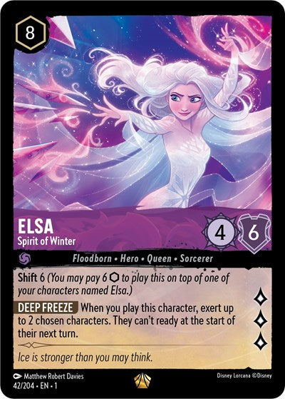 Lorcana - The First Chapter - 42/204 Elsa - Spirit of Winter Legendary