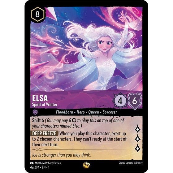 Lorcana - The First Chapter - 42/204 Elsa - Spirit of Winter Legendary