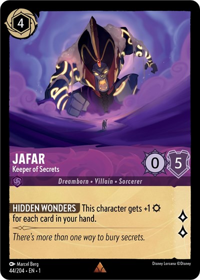Lorcana - The First Chapter - 44/204 Jafar - Keeper of Secrets Rare