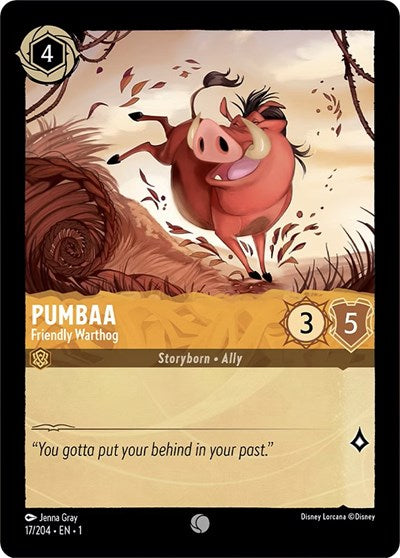 Lorcana - The First Chapter - 17/204 Pumbaa - Friendly Warthog Common