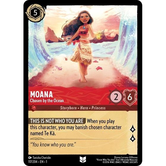 Lorcana - The First Chapter - 117/204 Moana - Chosen by the Ocean Uncommon