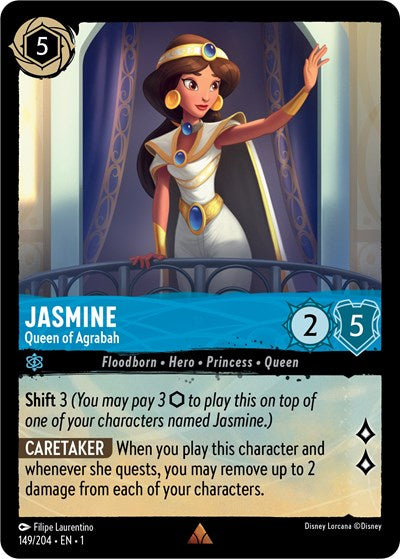 Lorcana - The First Chapter - 149/204 Jasmine - Queen of Agrabah Rare