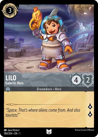 Lorcana - The First Chapter - 184/204 Lilo - Galactic Hero Uncommon