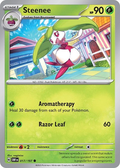 Scarlet & Violet Obsidian Flames - 017/197 Steenee Common