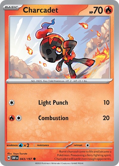 Scarlet & Violet Obsidian Flames - 043/197 Charcadet Common