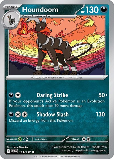 Scarlet & Violet Obsidian Flames - 133/197 Houndoom Uncommon