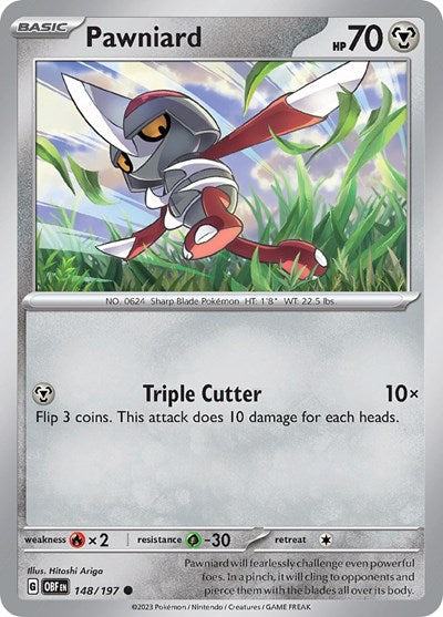 Scarlet & Violet Obsidian Flames - 148/197 Pawniard Common