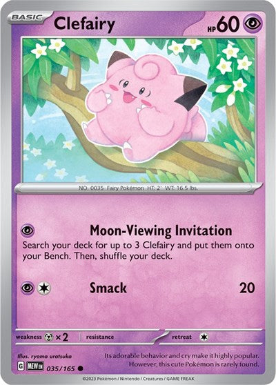 Scarlet & Violet 151 - 035/165 Clefairy Common