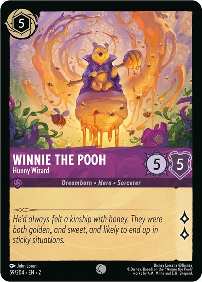Lorcana - Rise of the Floodborn - 59/204 Winnie the Pooh - Hunny Wizard Common