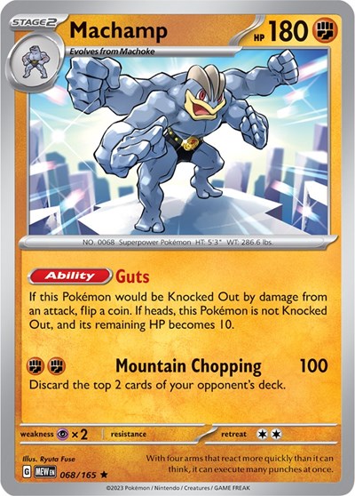 Scarlet & Violet 151 - 068/165 Machamp Rare