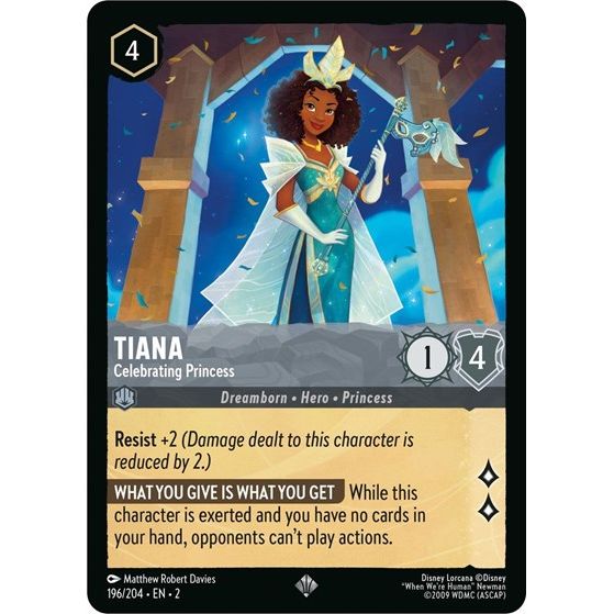 Lorcana - Rise of the Floodborn - 196/204 Tiana - Celebrating Princess Super Rare