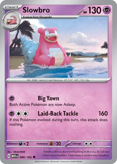 Scarlet & Violet 151 - 080/165 Slowbro Uncommon