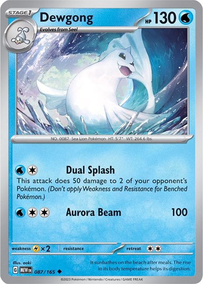 Scarlet & Violet 151 - 087/165 Dewgong Uncommon