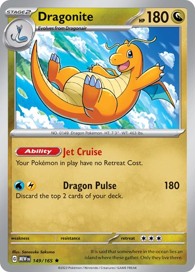 Scarlet & Violet 151 - 149/165 Dragonite Rare