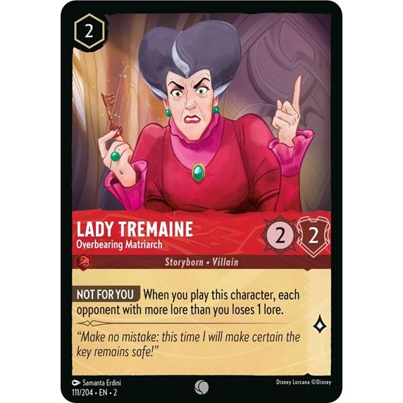 Lorcana - Rise of the Floodborn - 111/204 Lady Tremaine - Overbearing Matriarch Common