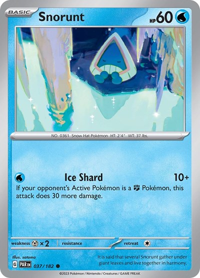 Scarlet & Violet Paradox Rift - 037/182 Snorunt Common