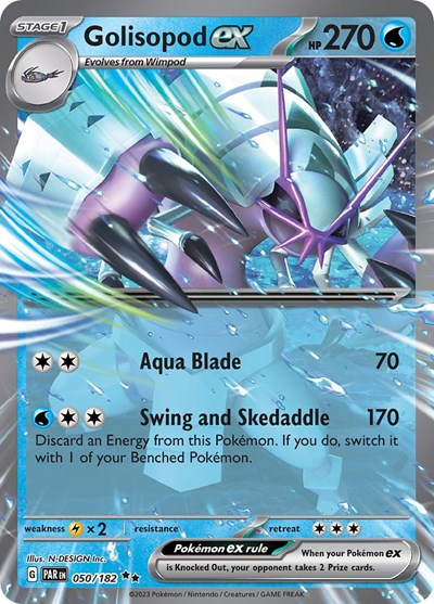 Scarlet & Violet Paradox Rift - 050/182 Golisopod ex Double Rare