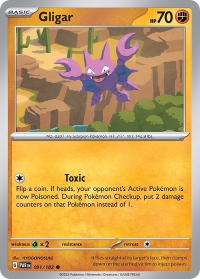 Scarlet & Violet Paradox Rift - 091/182 Gligar Common