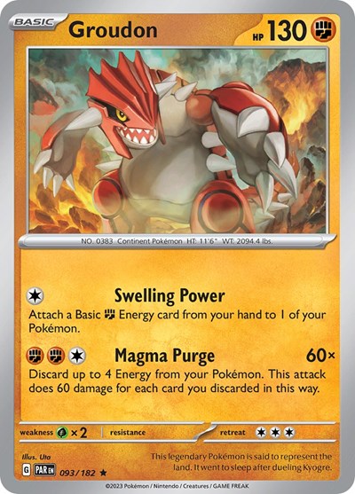 Scarlet & Violet Paradox Rift - 093/182 Groudon Rare