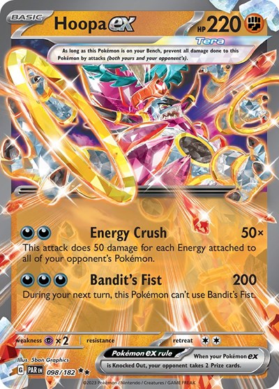 Scarlet & Violet Paradox Rift - 098/182 Hoopa ex Double Rare