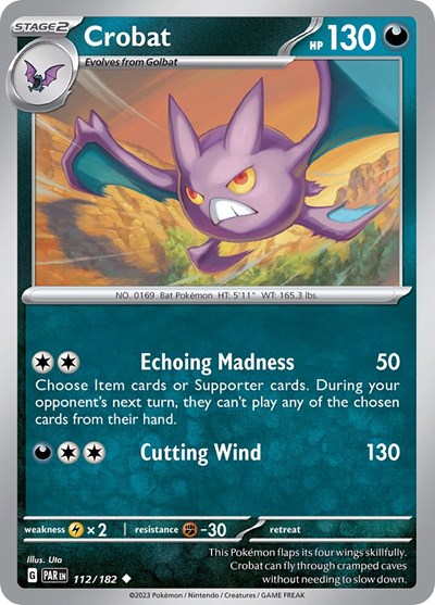 Scarlet & Violet Paradox Rift - 112/182 Crobat Uncommon