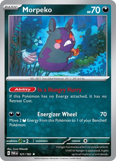 Scarlet & Violet Paradox Rift - 121/182 Morpeko Rare