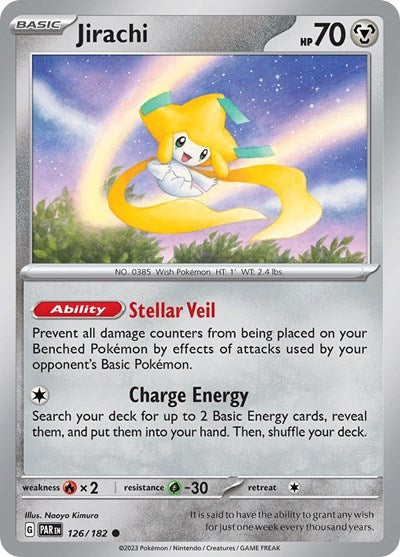 Scarlet & Violet Paradox Rift - 126/182 Jirachi Common