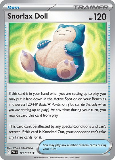 Scarlet & Violet Paradox Rift - 175/182 Snorlax Doll Uncommon