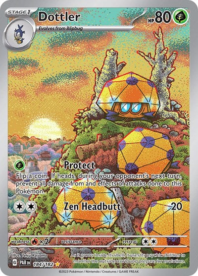 Scarlet & Violet Paradox Rift - 184/182 Dottler Illustration Rare