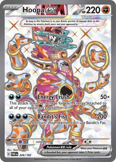 Scarlet & Violet Paradox Rift - 226/182 Hoopa ex Ultra Rare