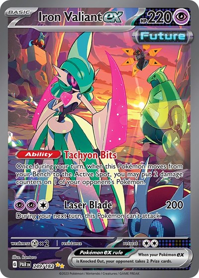 Scarlet & Violet Paradox Rift - 249/182 Iron Valiant ex Special Illustration Rare