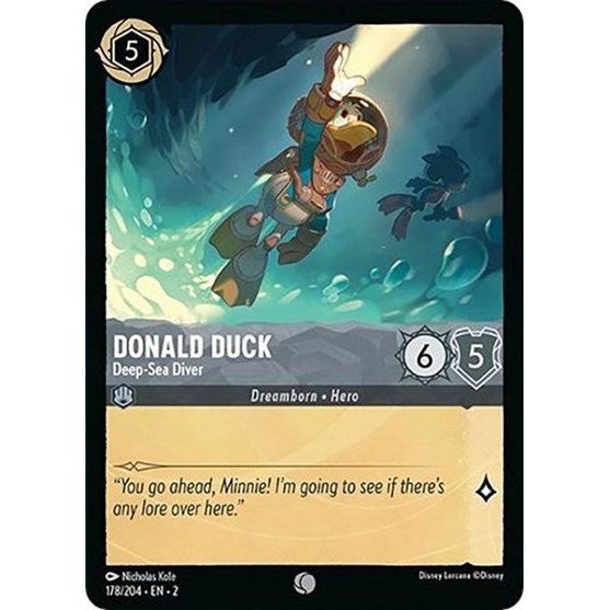 Lorcana - Rise of the Floodborn - 178/204 Donald Duck - Deep-Sea Diver Common