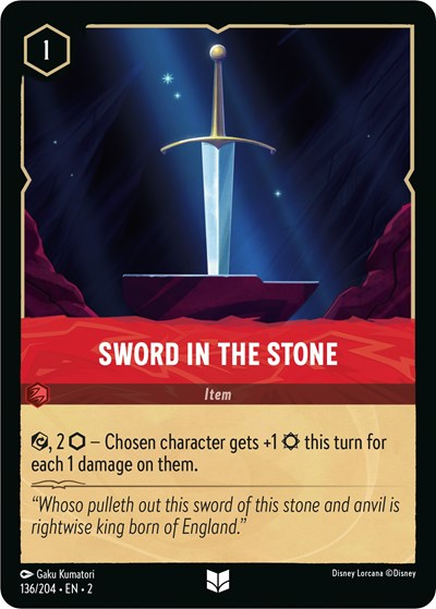 Lorcana - Rise of the Floodborn - 136/204 Sword in the Stone Uncommon