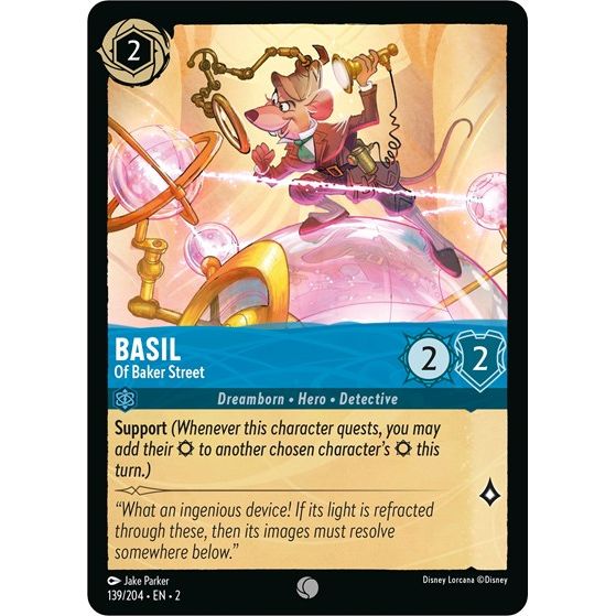 Lorcana - Rise of the Floodborn - 139/204 Basil - Of Baker Street Common