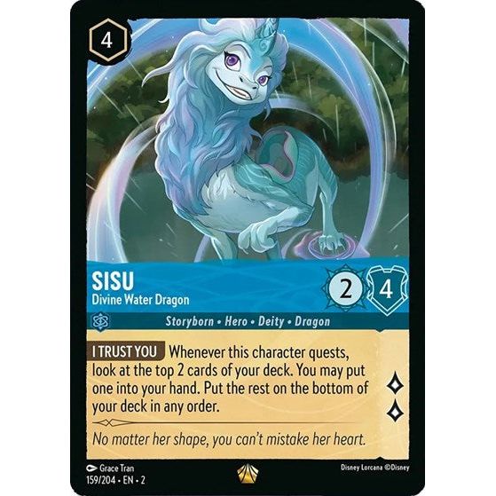 Lorcana - Rise of the Floodborn - 159/204 Sisu - Divine Water Dragon Legendary