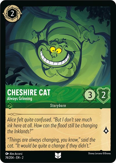 Lorcana - Rise of the Floodborn - 74/204 Cheshire Cat - Always Grinning Uncommon